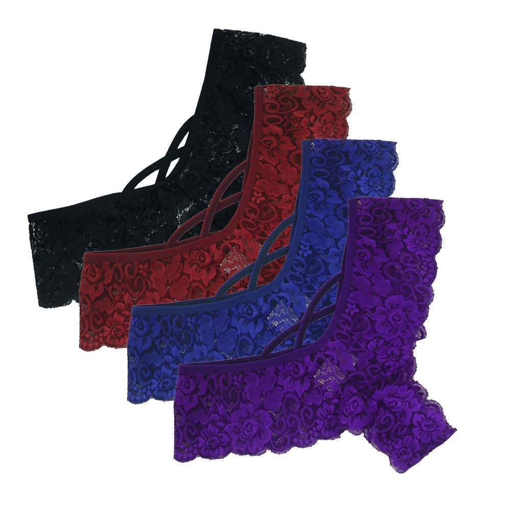 Lace G-String Thong Set (4 Pack)