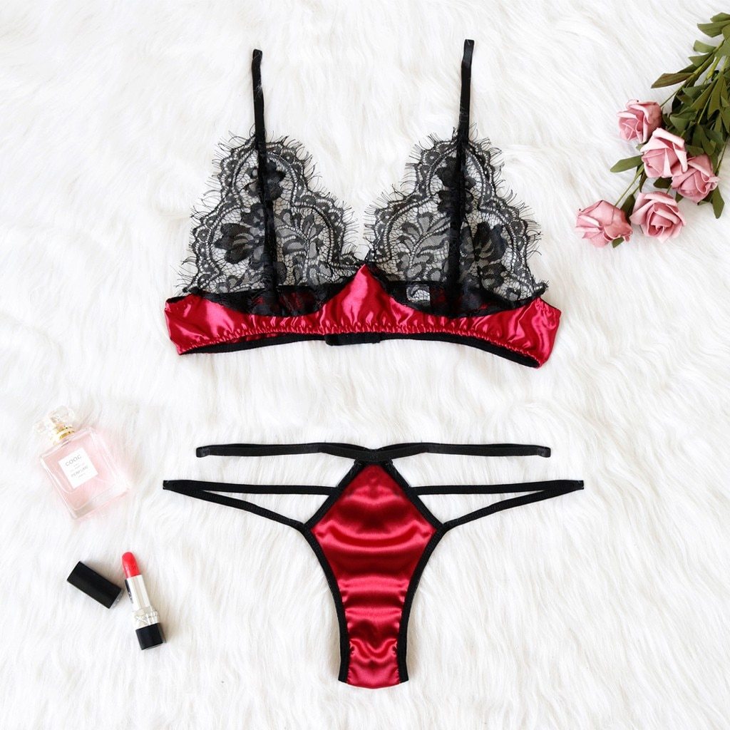 Sheer Lace Erotic Babydoll Lingerie
