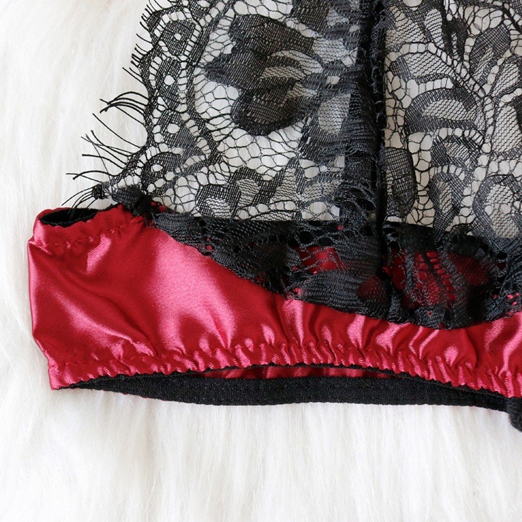 Sheer Lace Erotic Babydoll Lingerie